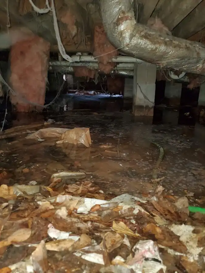 Crawl space flood assessment for Commercial Water Damage Restoration in Kennesaw