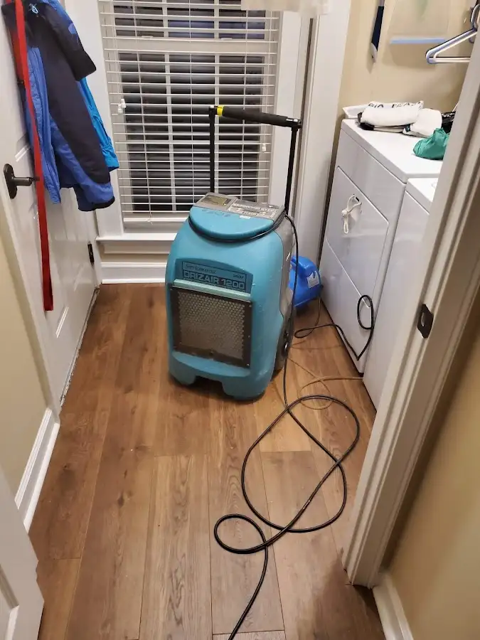 Commercial dehumidifier deployed for Flood Damage Cleanup in Kennesaw
