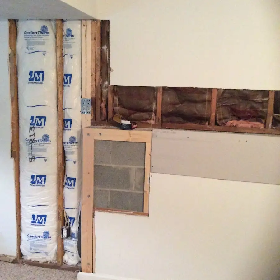 Wall insulation replacement during Contents Cleaning & Restoration in Kennesaw